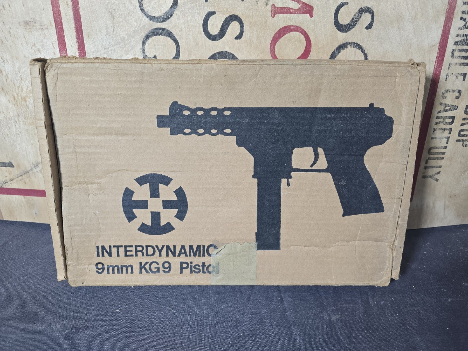 Vintage Interdynamic 9mm KG9 Pistol EMPTY Box Display Hunting Target Collector