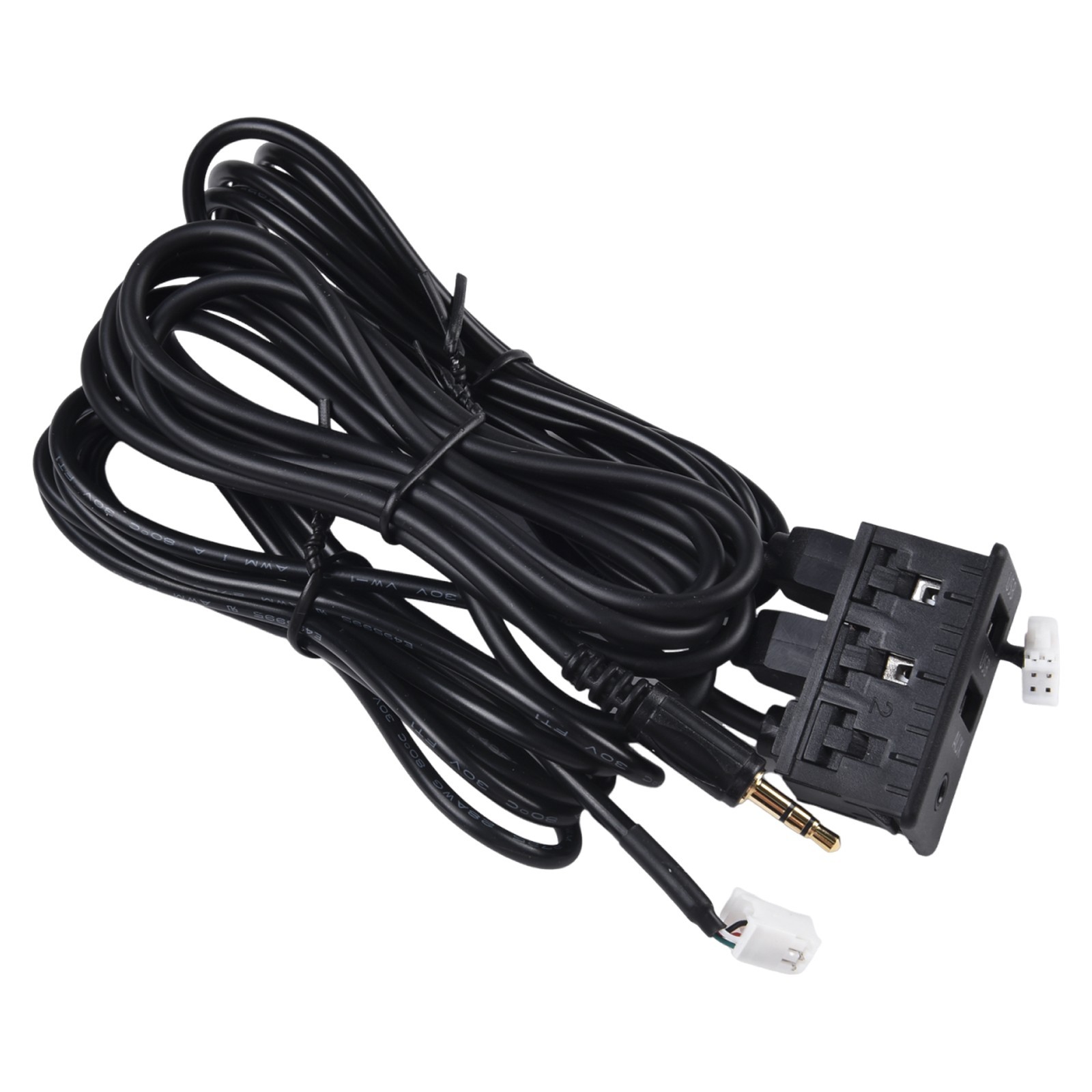 Long Cable Car for DASH Mount USB AUX Port Panel Interface Extension Adapter