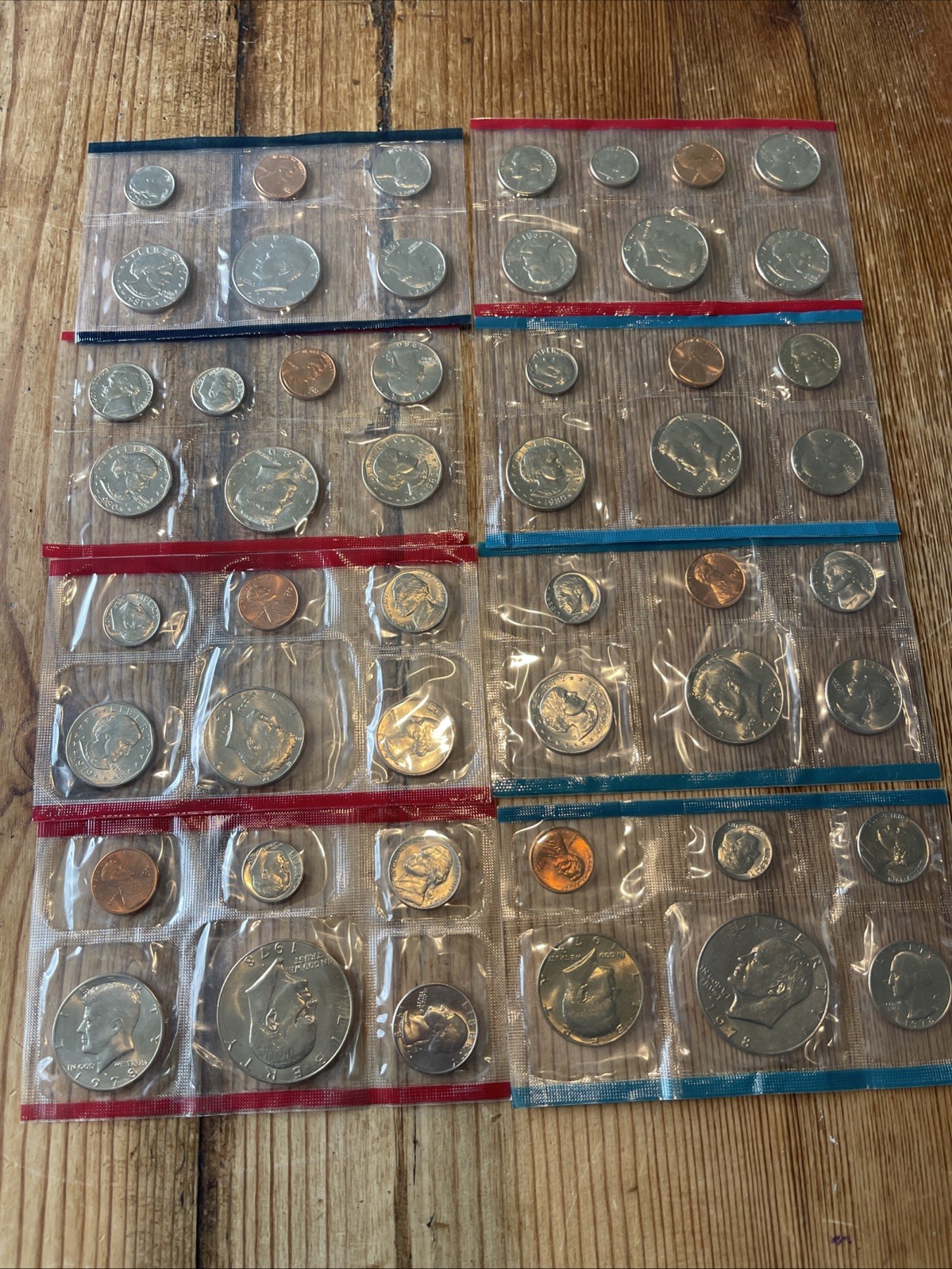 1978, 79, 80, 81 Uncirculated Coin Set U.S Mint Original