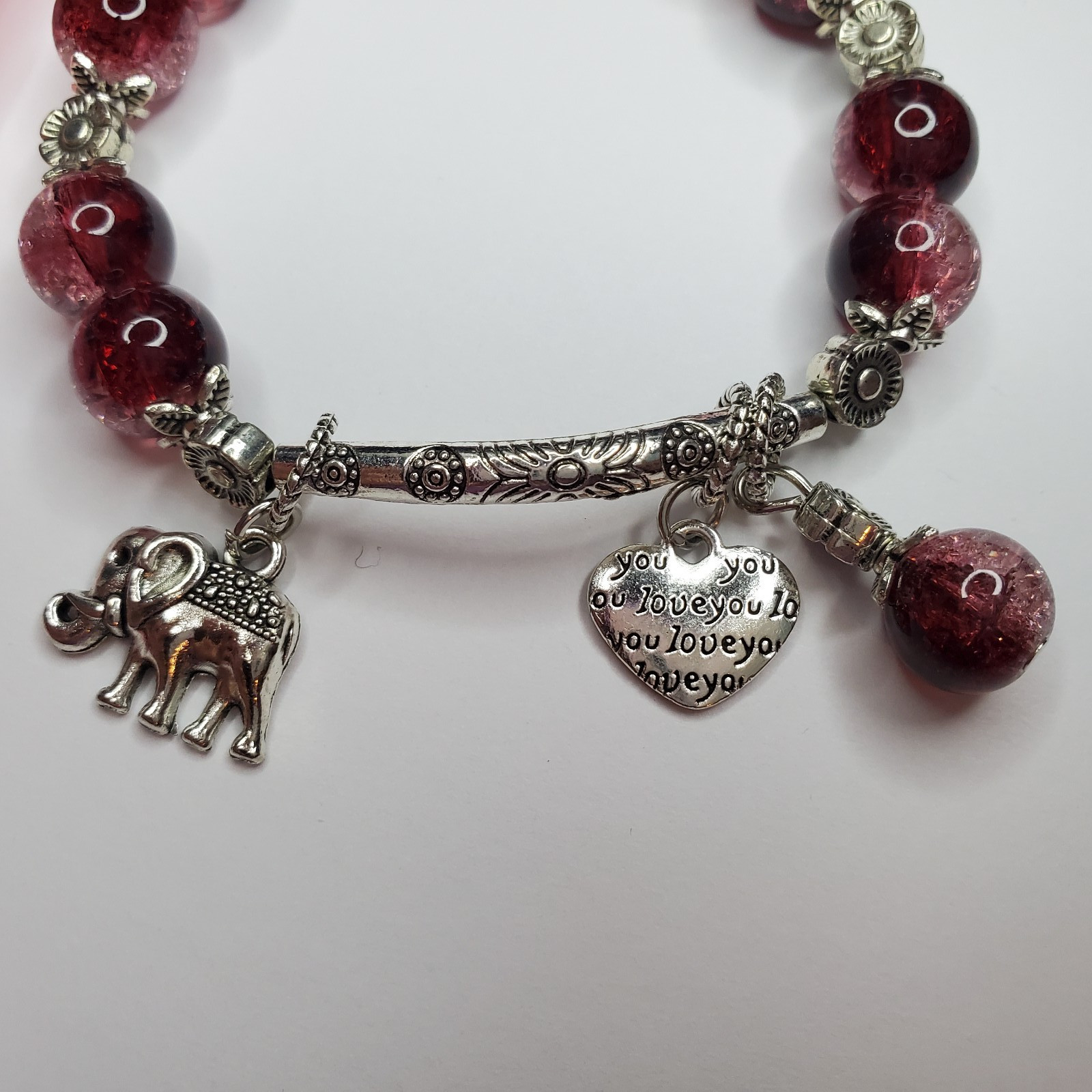 Hand crafted artisan unique gemstone bracelet