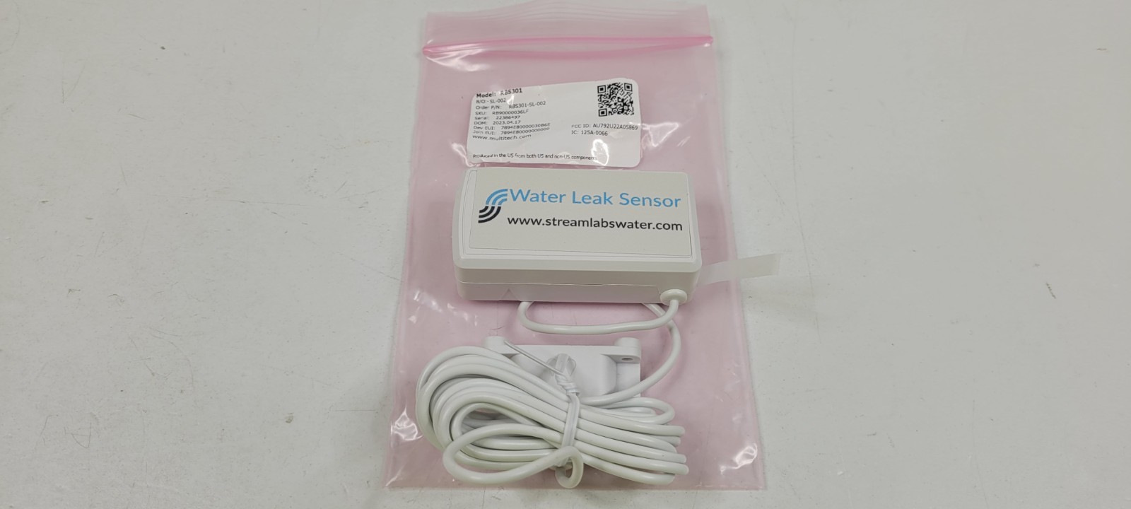 MultiTech RBS301-SL-002 Wireless Water Leak Detection Sensor Stream Labs