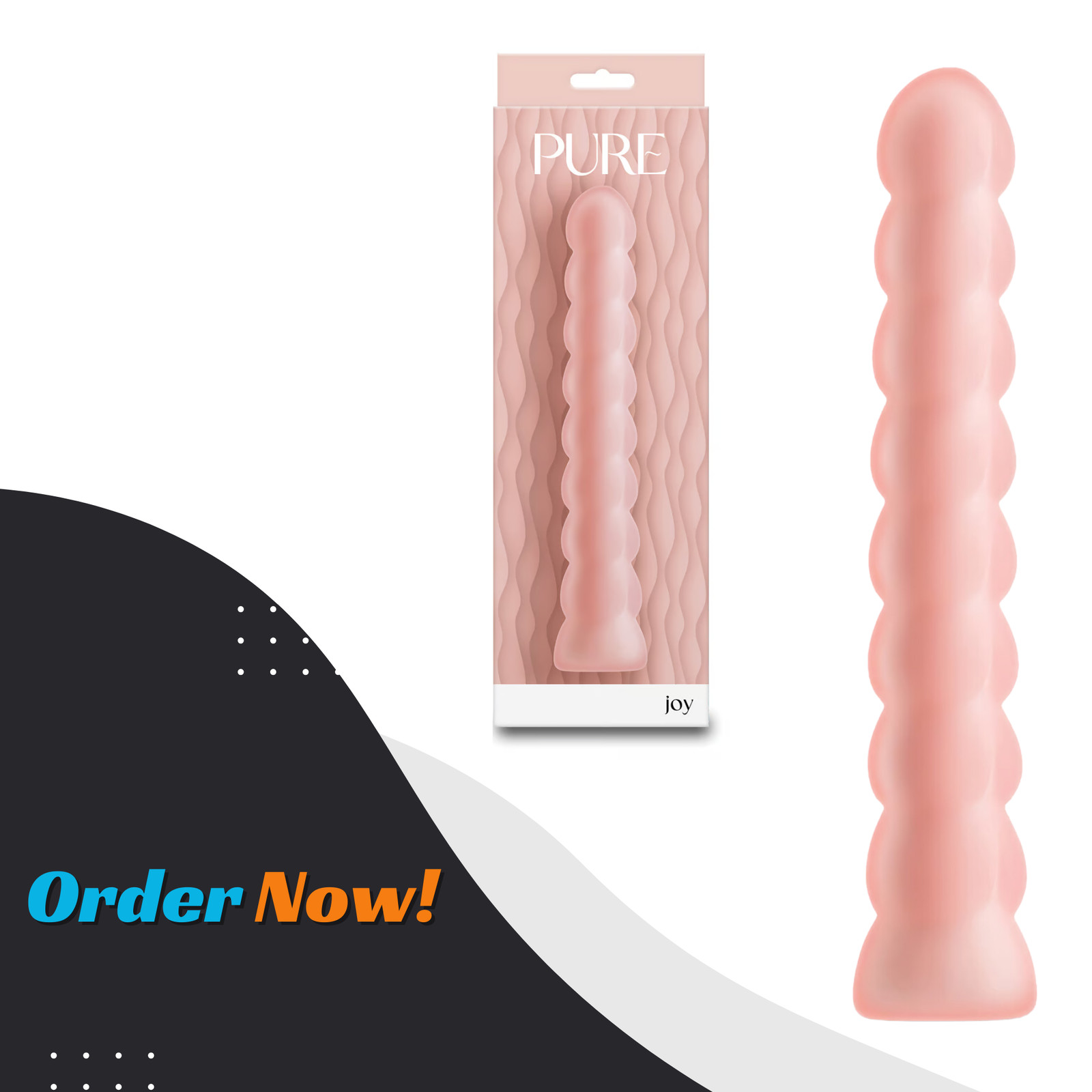 Rechargeable Silicone Ribbed G-spot Clit Vibrator Powerful Multi-speed Vibe