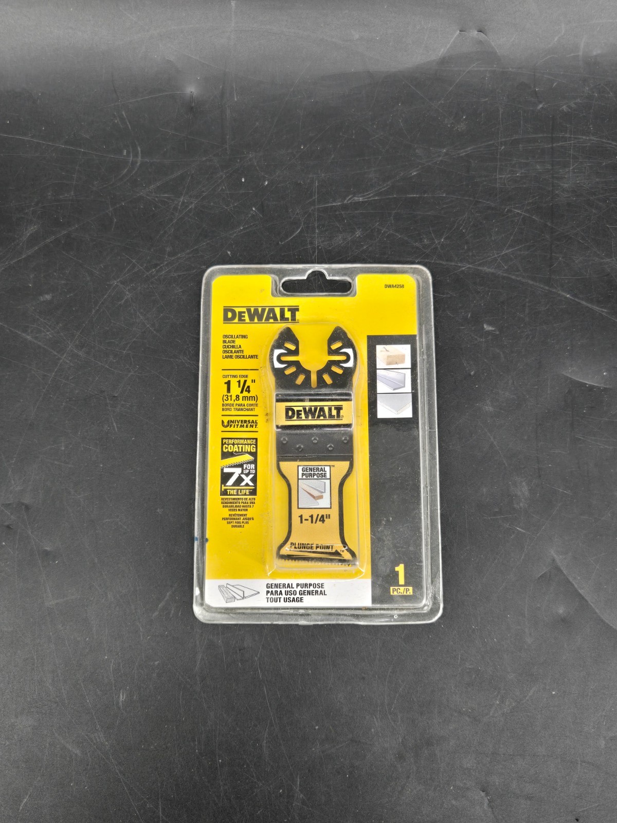 Dewalt DWA4258 1-1/4 Inch Oscillating Blade 1 Pack