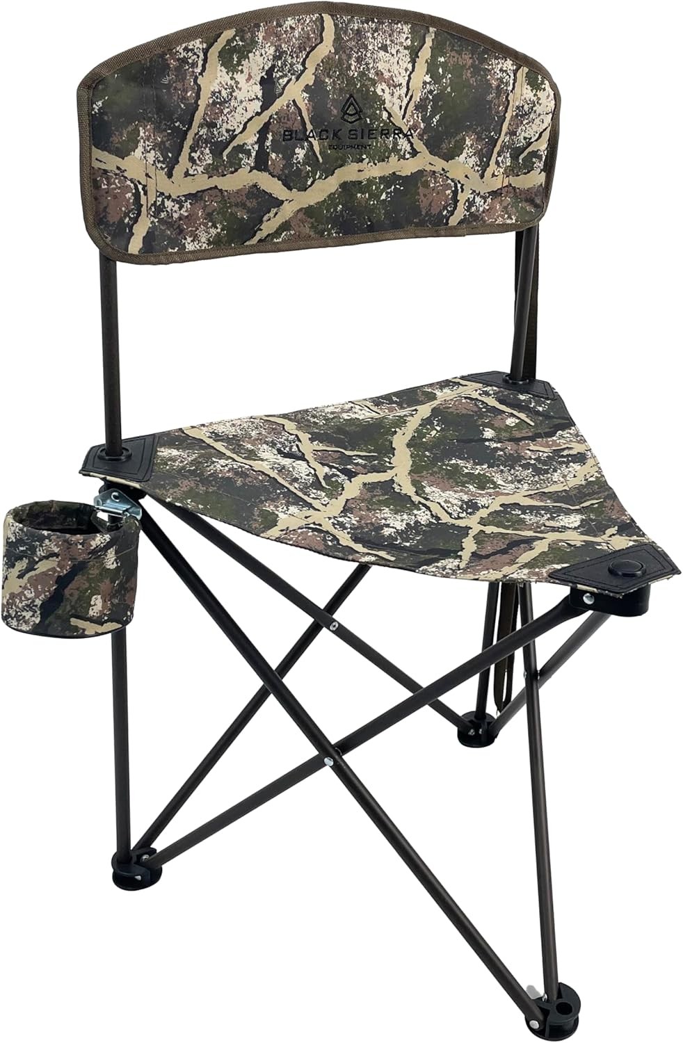 Black Sierra Tri Lite Stool w/ Back