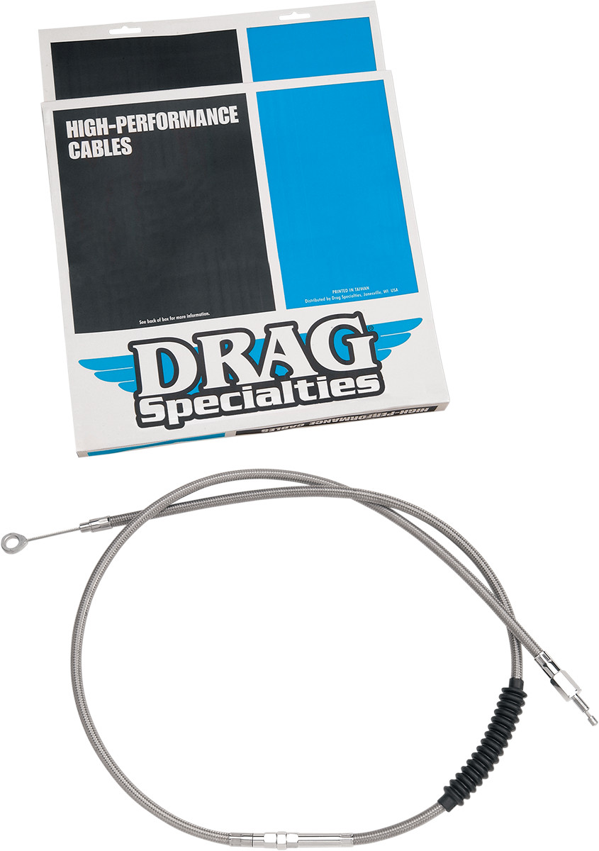 DRAG SPECIALTIES High-Efficiency Braided Stainless Steel Clutch Cable - Fits