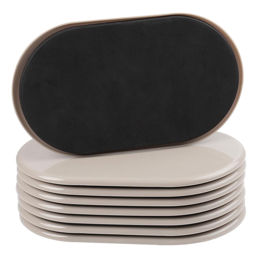 Reusable Sliders 8PCS 9-1/2" X 5-3/4" for Furniture Movement on Carpet1204