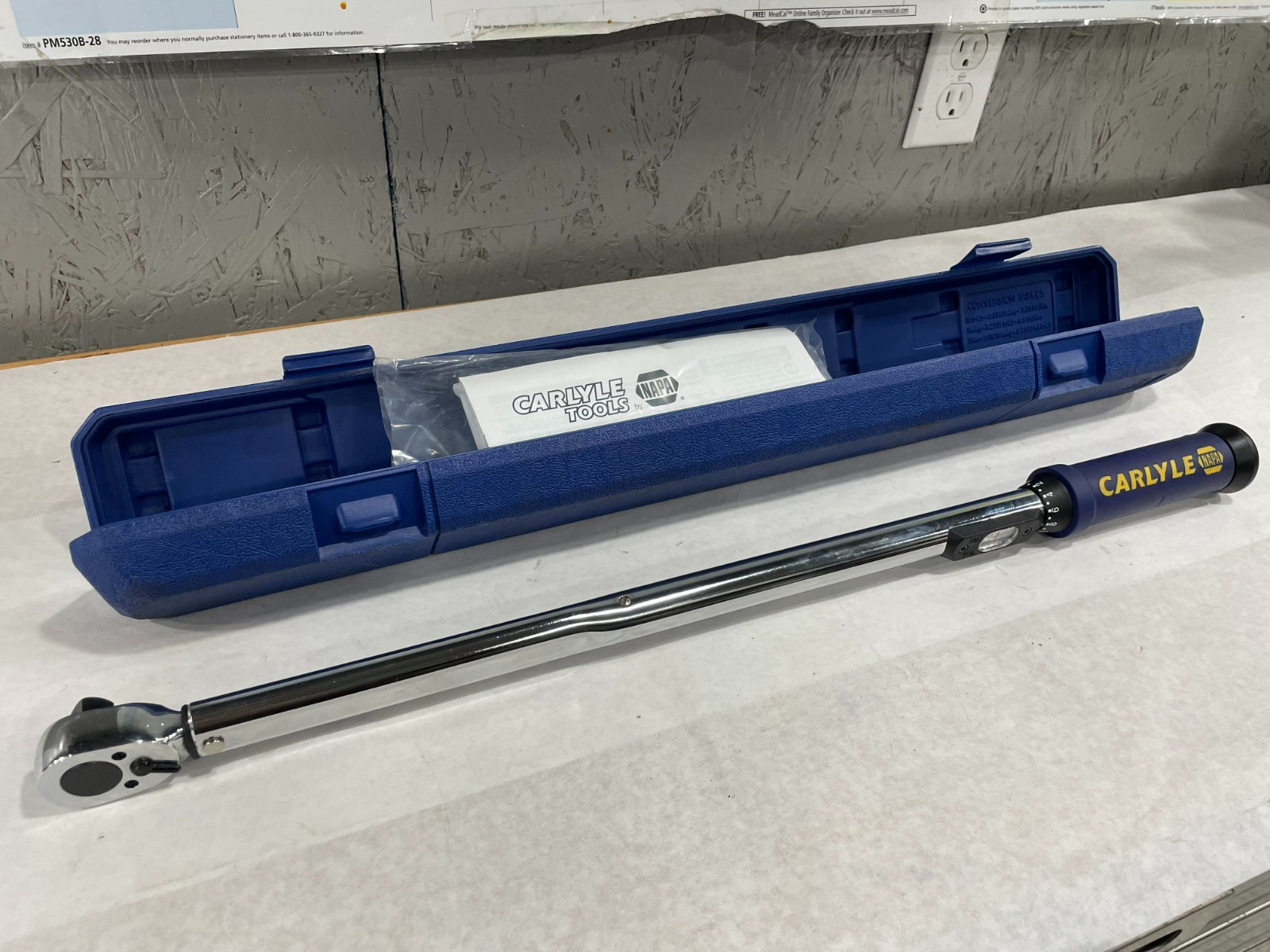 Torque Wrench Tear Drop Style 1/2" Napa Carlyle TW12TD1