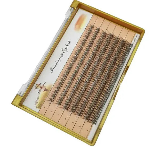 Multi Length 10D Fishtail Individual Eyelash Extensions False Cluster Mix Size