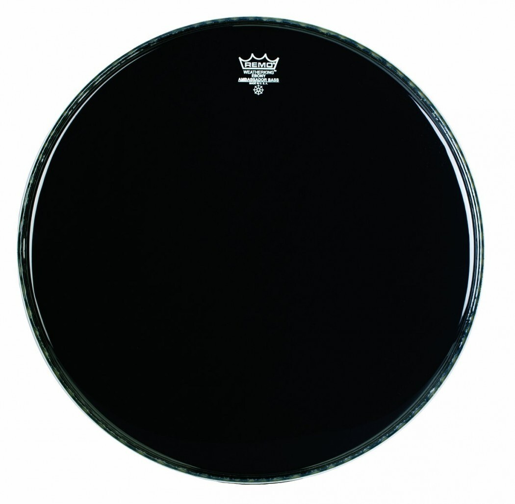 NEW REMO USA 20" EBONY AMBASSADOR BASS DRUM HEAD for YOUR DRUM SET! LOT J508