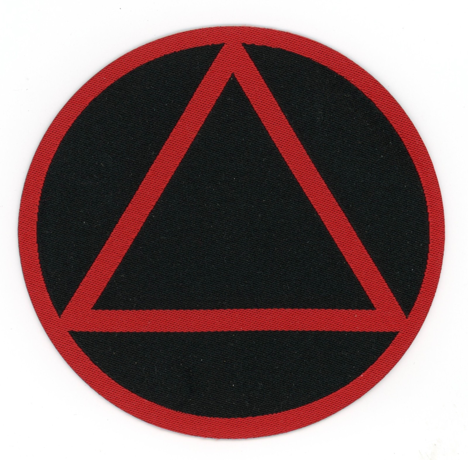Alcoholics Anonymous "Sobriety" Patch – Black & Red – High-Density Stitched Badg
