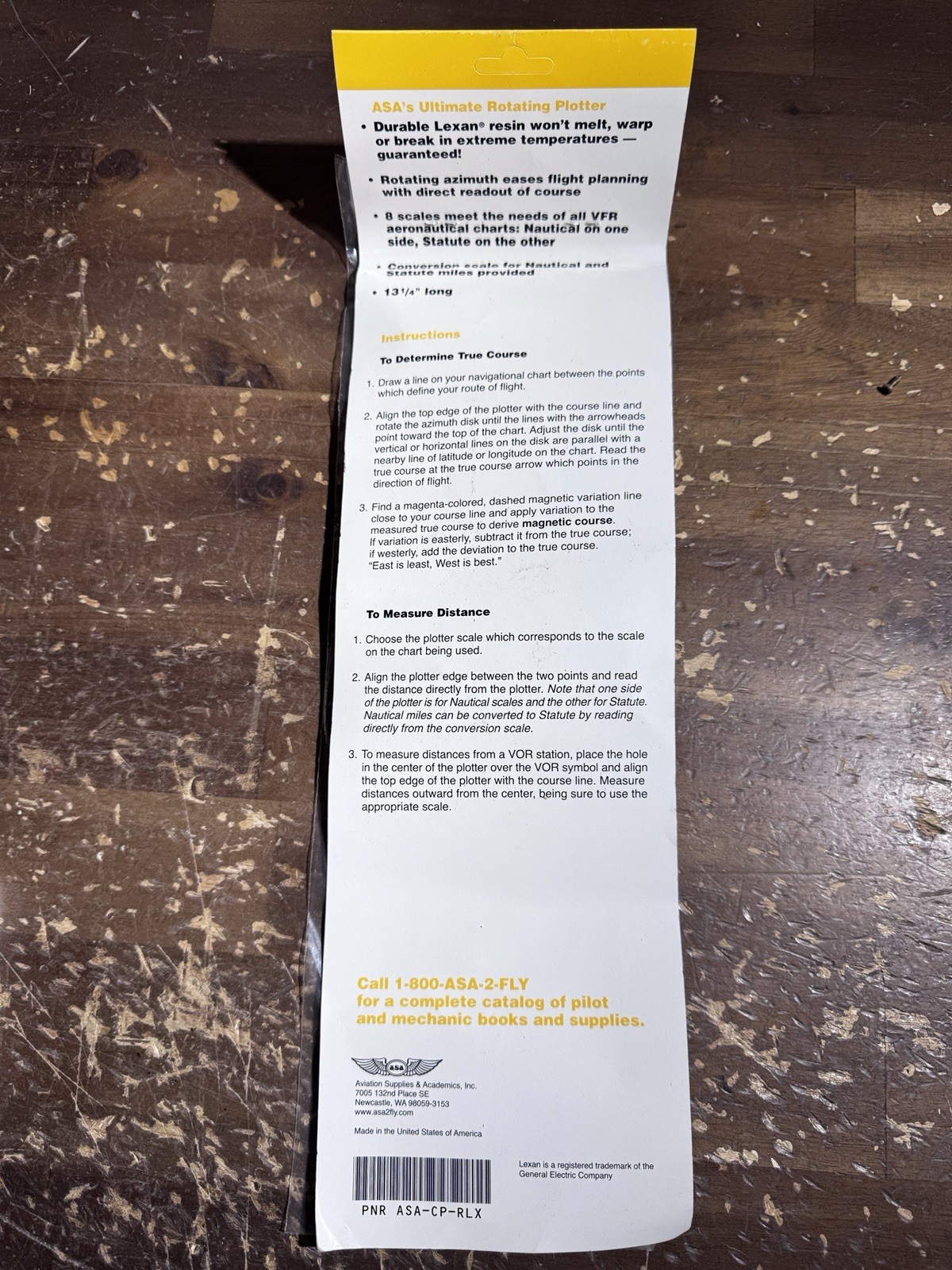 ULTIMATE ROTATING PLOTTER AERONAUTICAL CHART VFR NAV. by ASA p/n ASA-CP-RLX