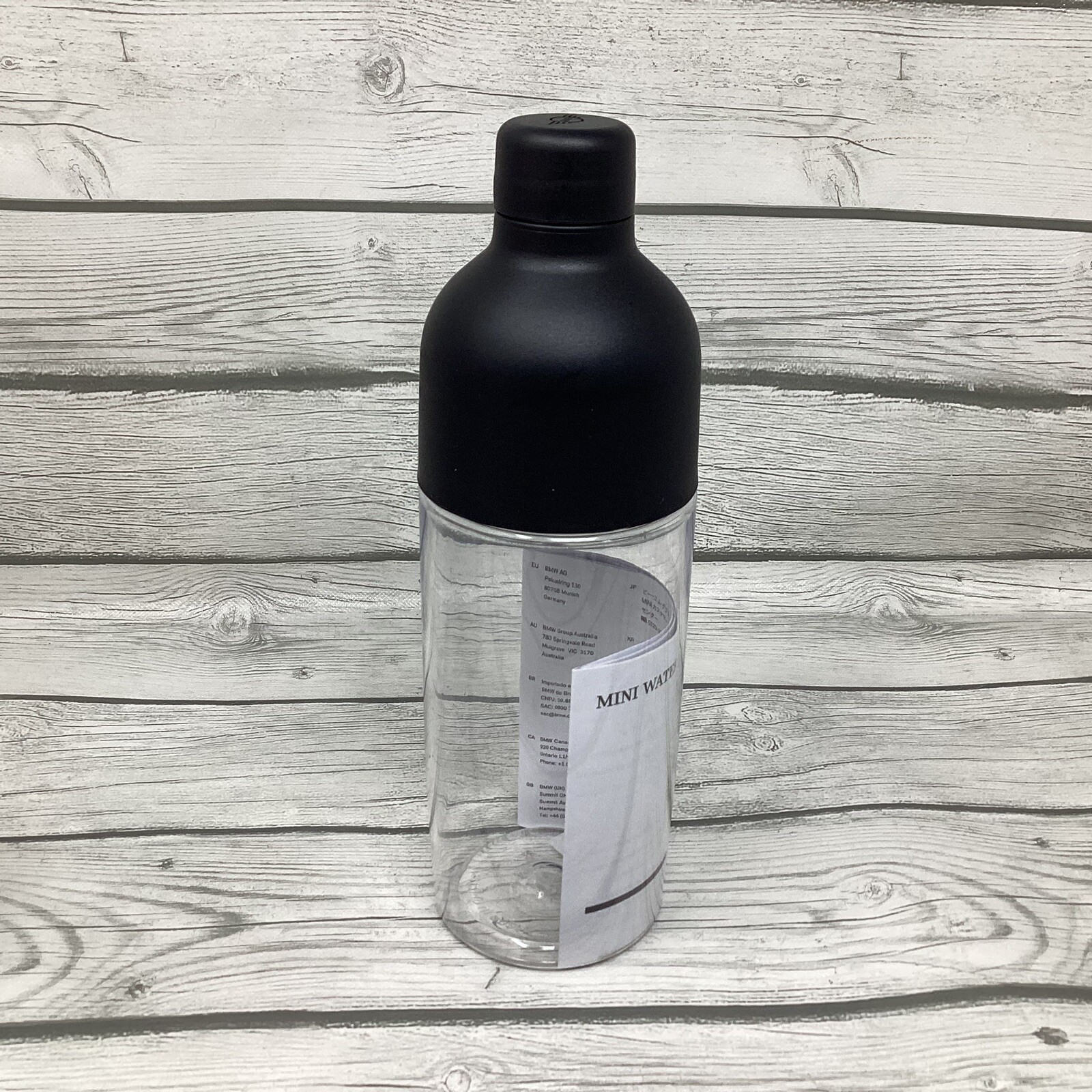 Mini Water Bottle Colour Block Black