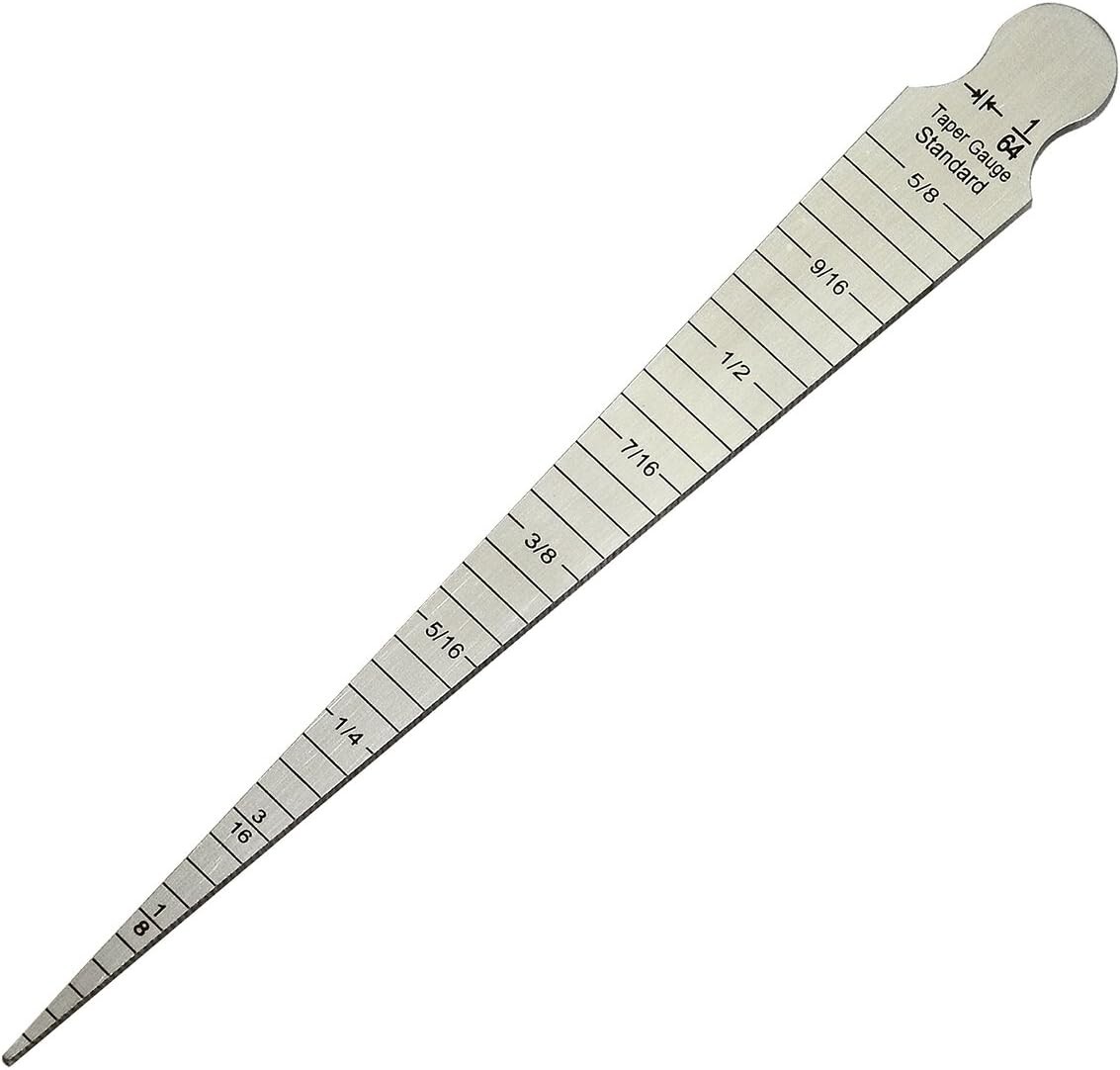 Wolfride Taper Gauge 1-15mm Feeler Gauge Metric and Imperial Welding Taper Ga...