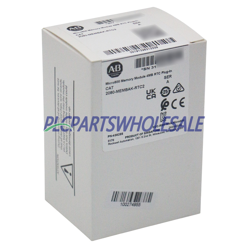 NEW ALLEN BRADLEY 2080-MEMBAK-RTC2 Micro800 Memory Module 4MB RTC Plug-In