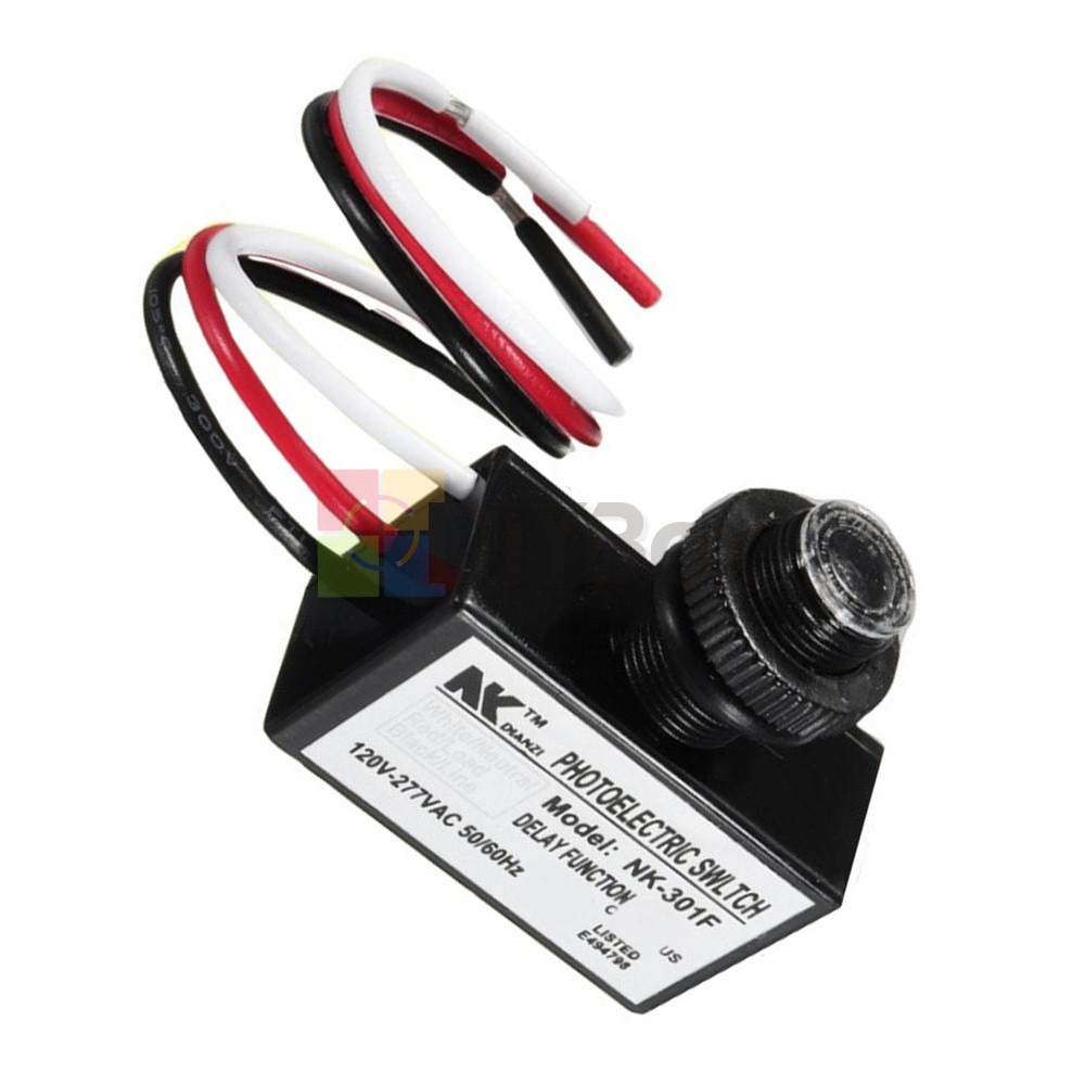 AC 120–277V NK-301F Light Control Switch LED Photoelectric Switch Sensor