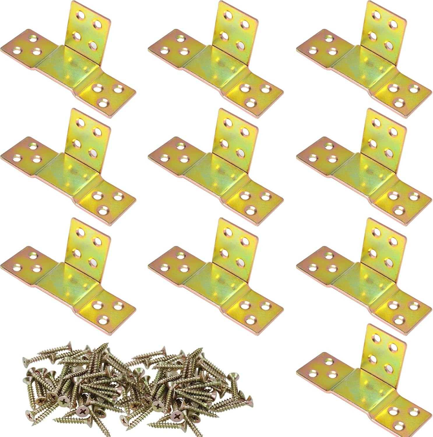 10 Set Invisible Bed Hinge Metal Thickened Invisible Furniture Bed Connection