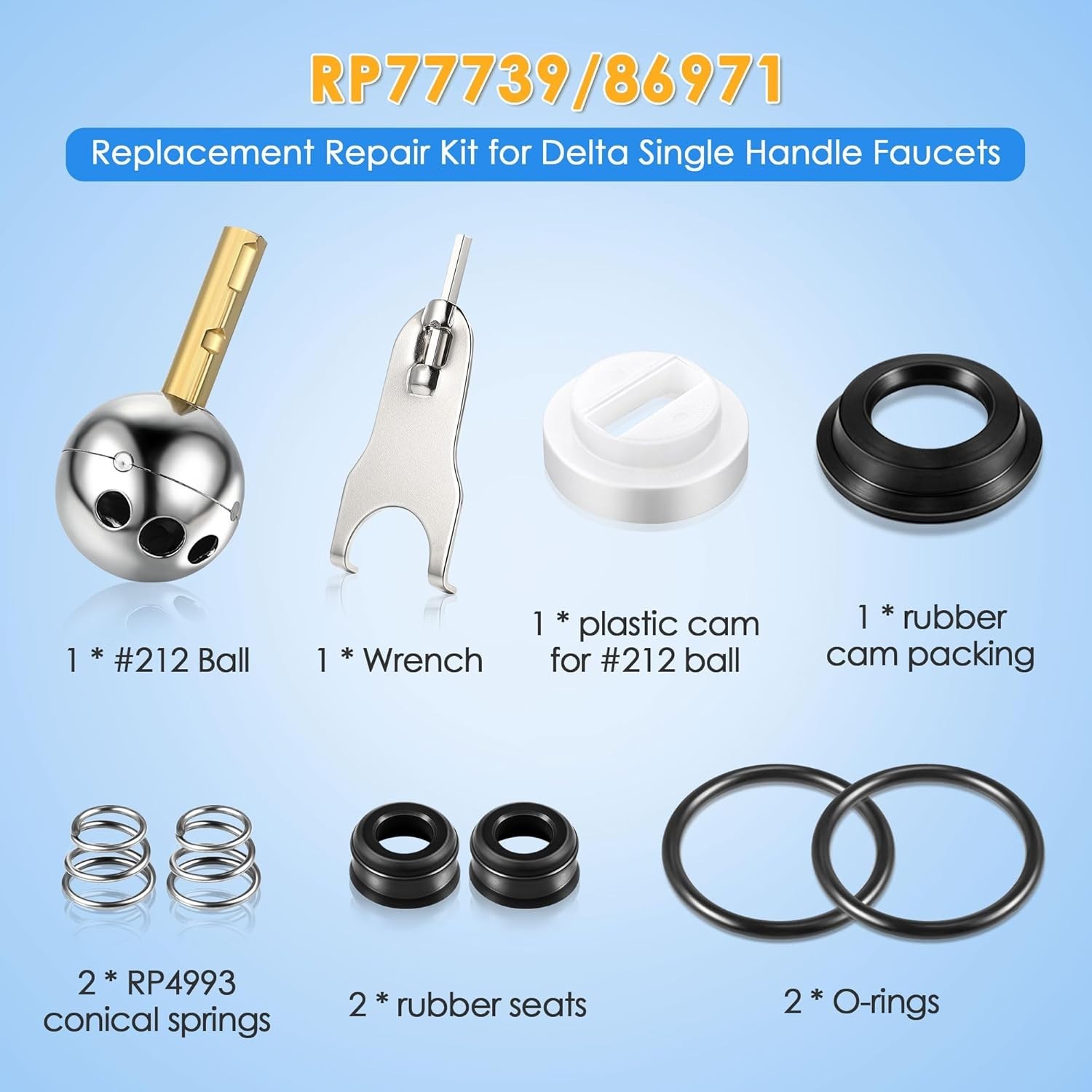 Delta/Peerless Compatible Faucet Repair Kit - Restore Performance Effortlessly