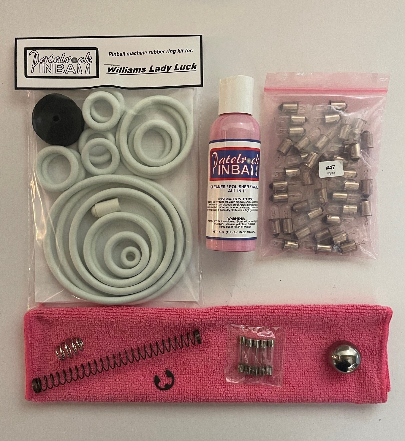 1968 Williams Lady Luck Pinball Machine Maintenance Tune Up Kit