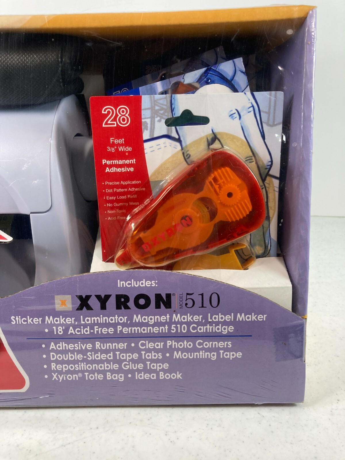 Xyron 510 Paper Crafing Value Pack Sticker Magnet Label Maker Laminator