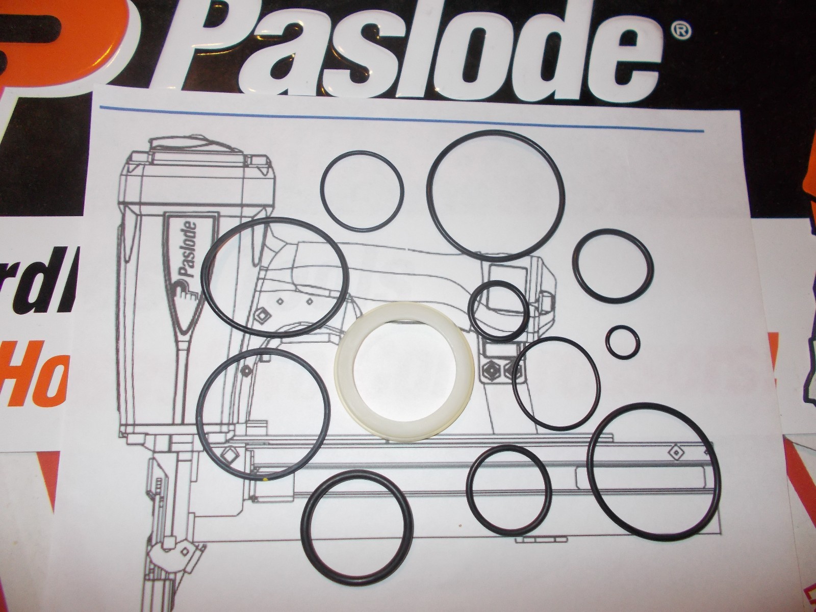 Paslode Stapler 501230 S16/W16 O-Ring Kit + Cylinder Seal 402725