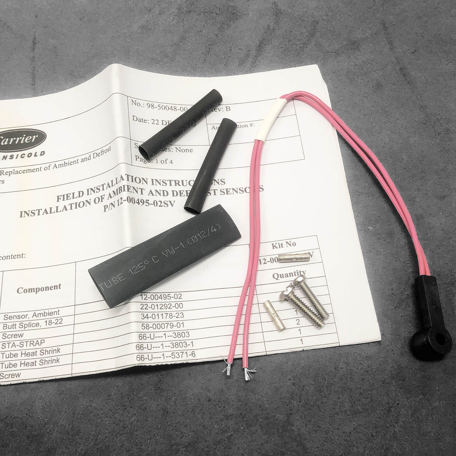 12-00495-02SV AMBS Ambient / Defrost Sensor Kit for Carrier Transicold