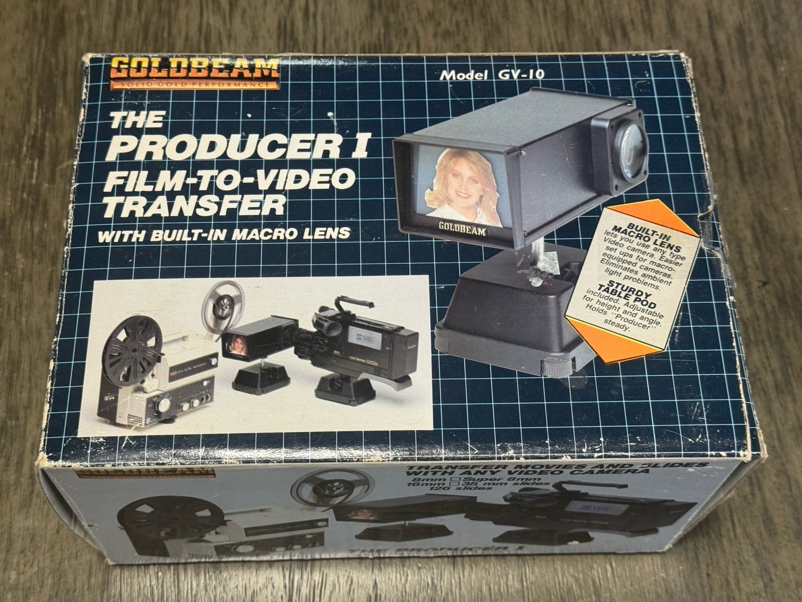 VIntage Gold Beam GV-10 The Producer 1 Film to Video Transfer with Macro Lens