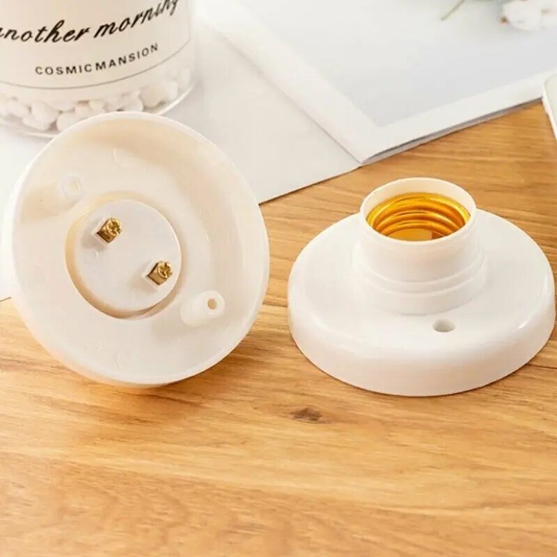 E27 Screw Cap Lamp Holder Socket Ceiling Light Bulb Base 6A Home Fitting