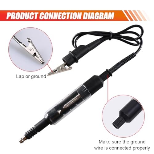 Car Spark Plug Tester Tool, Adjustable Spark Plug Diagnostic Tool with Cable,