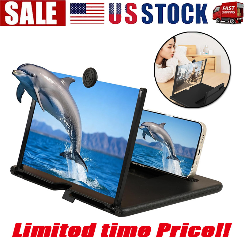 13'' Screen Magnifier Cell phone Newest Version 3D HD Video Phone Amplifier lot