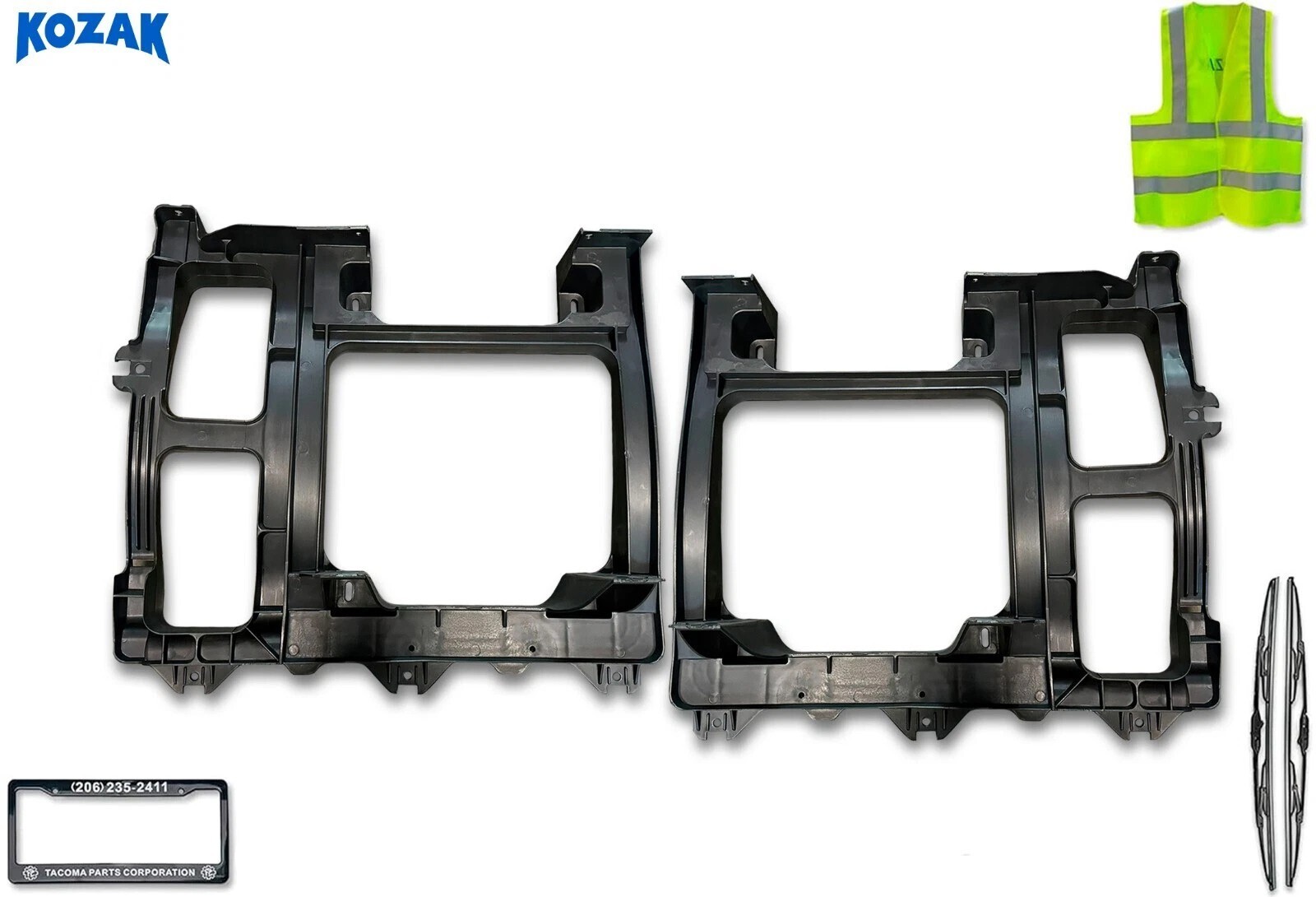 Compatible with Volvo VNL 2018+ Large Inner Supports for The Rear Step Fairing