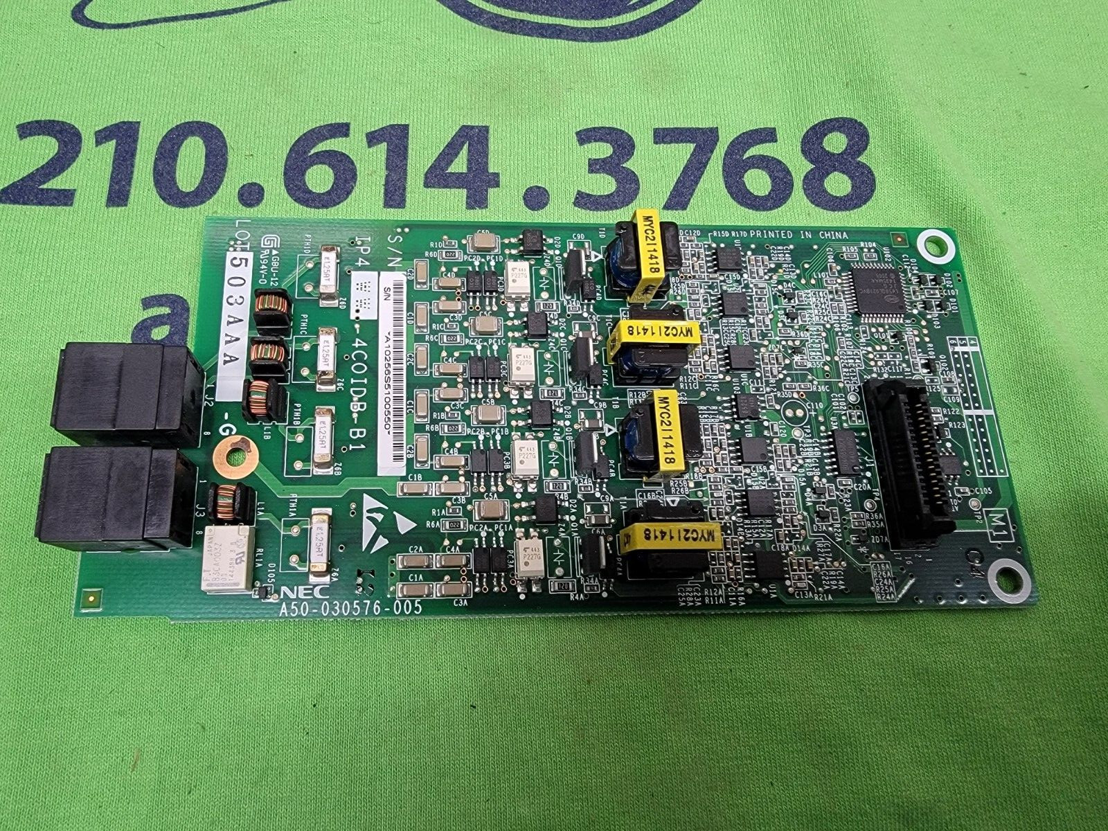 NEC SL1100 4-Port Loop-Start CO Line Daughter Board - A50-030576-005