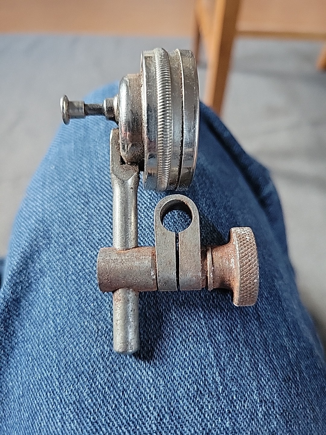 vintage Starrett No. 101 dial indicator.