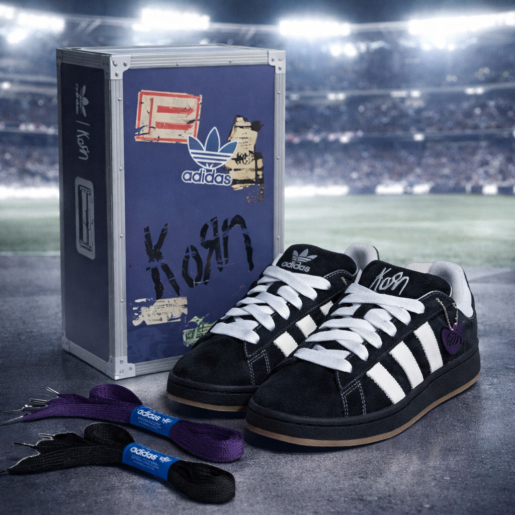 Size US 6-11 Korn Originals Campus '00s Black White Gum IG0792  (MEN)