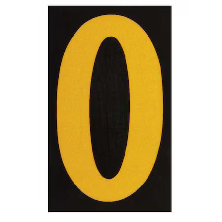Brady 5890-O Letterlabel, 1-7/8Inh, 1-3/8Inw, Pk25