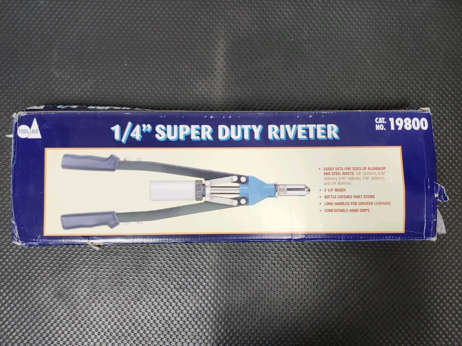 Tool Aid 19800 1/4" Heavy Duty Riveter Rivet Gun For Steel and Aluminum Rivets