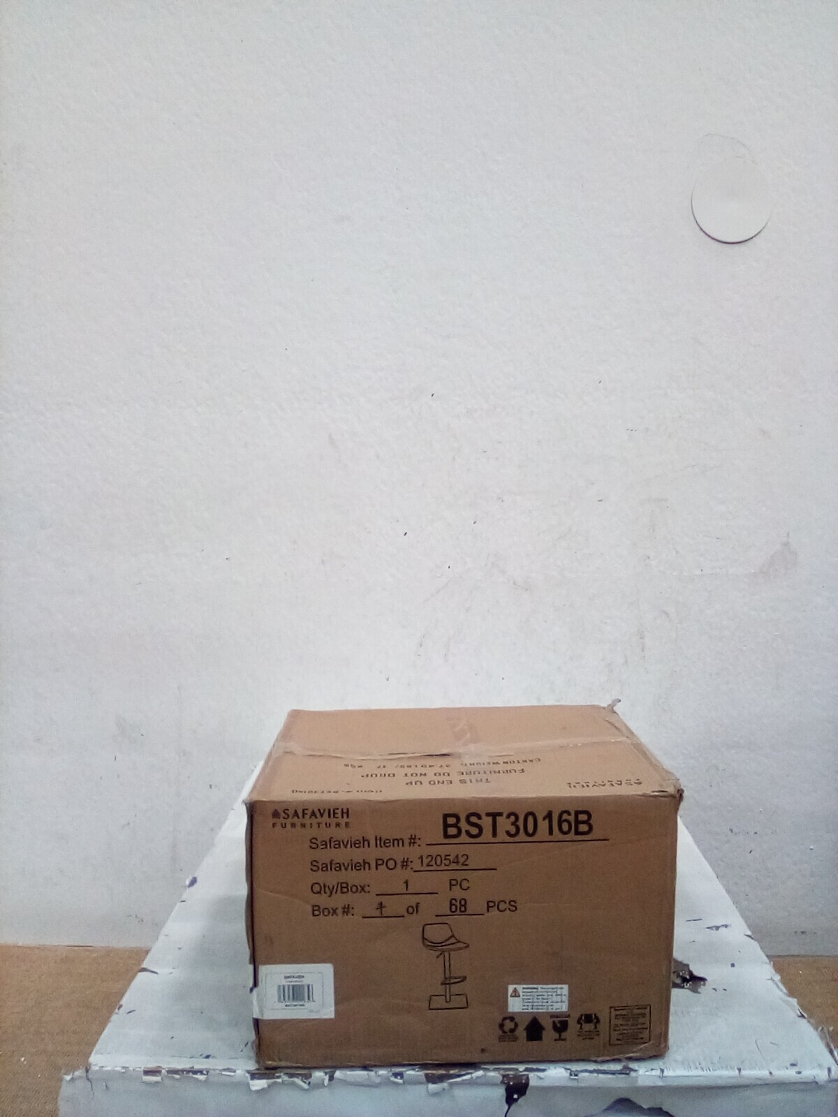 Safavieh KYNLEE GAS LIFT BAR STOOL, Reduced Price 2172728015 BST3016B