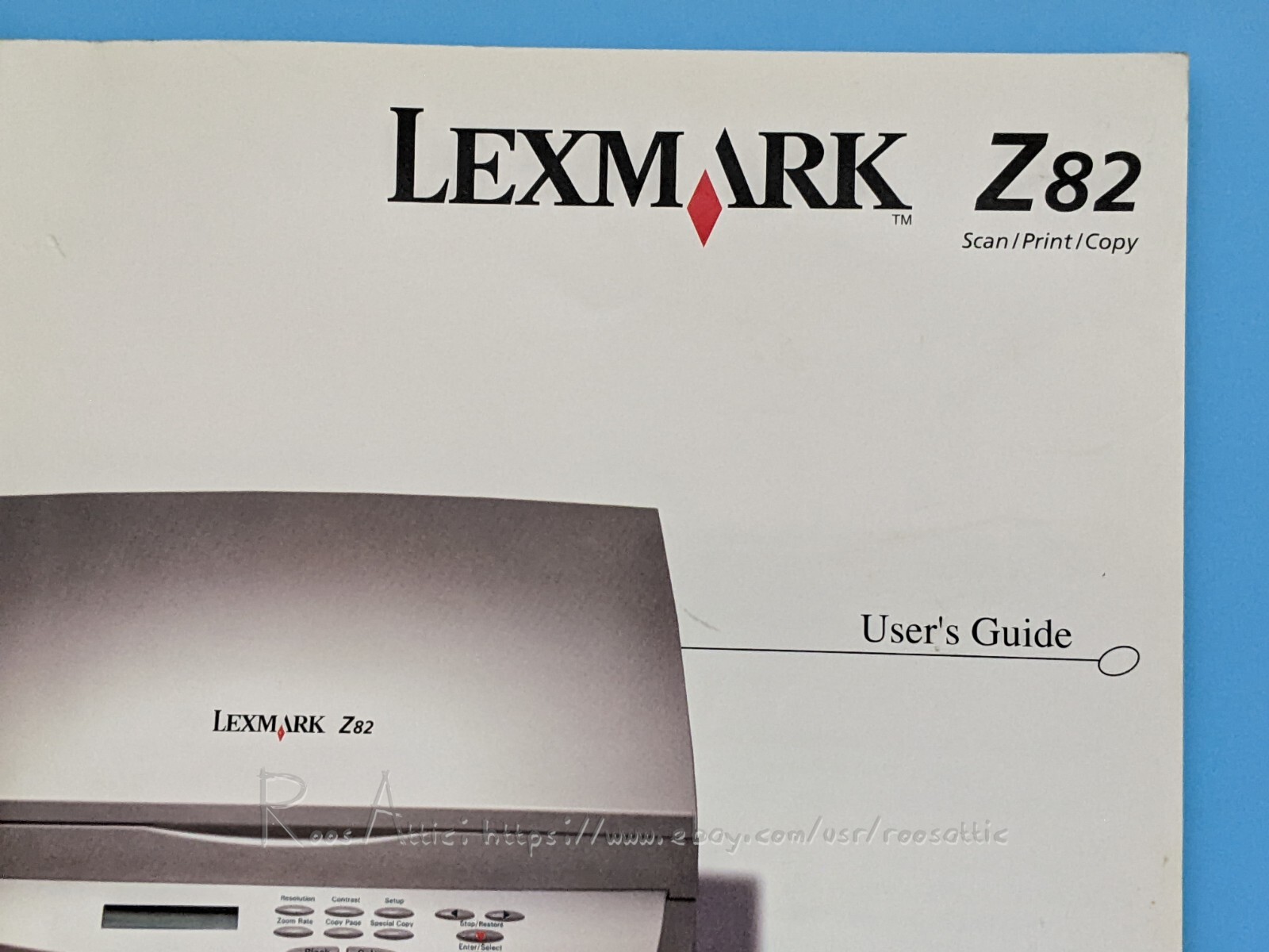 Lexmark Z82 User Guide / Manual / CD-ROM Install Software For Windows 2000