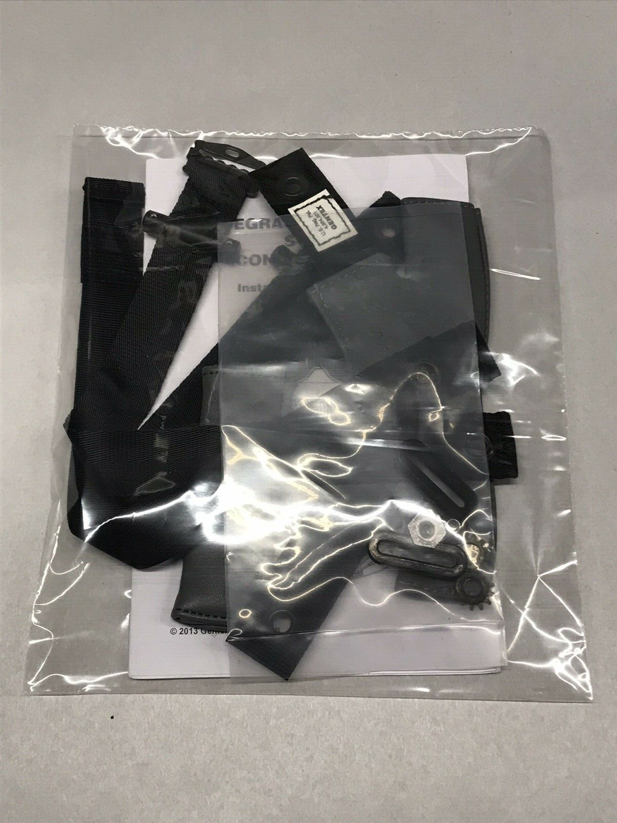 GENTEX Integrated Chin / Nape Strap Conversion / Modification Kit Gray USGI