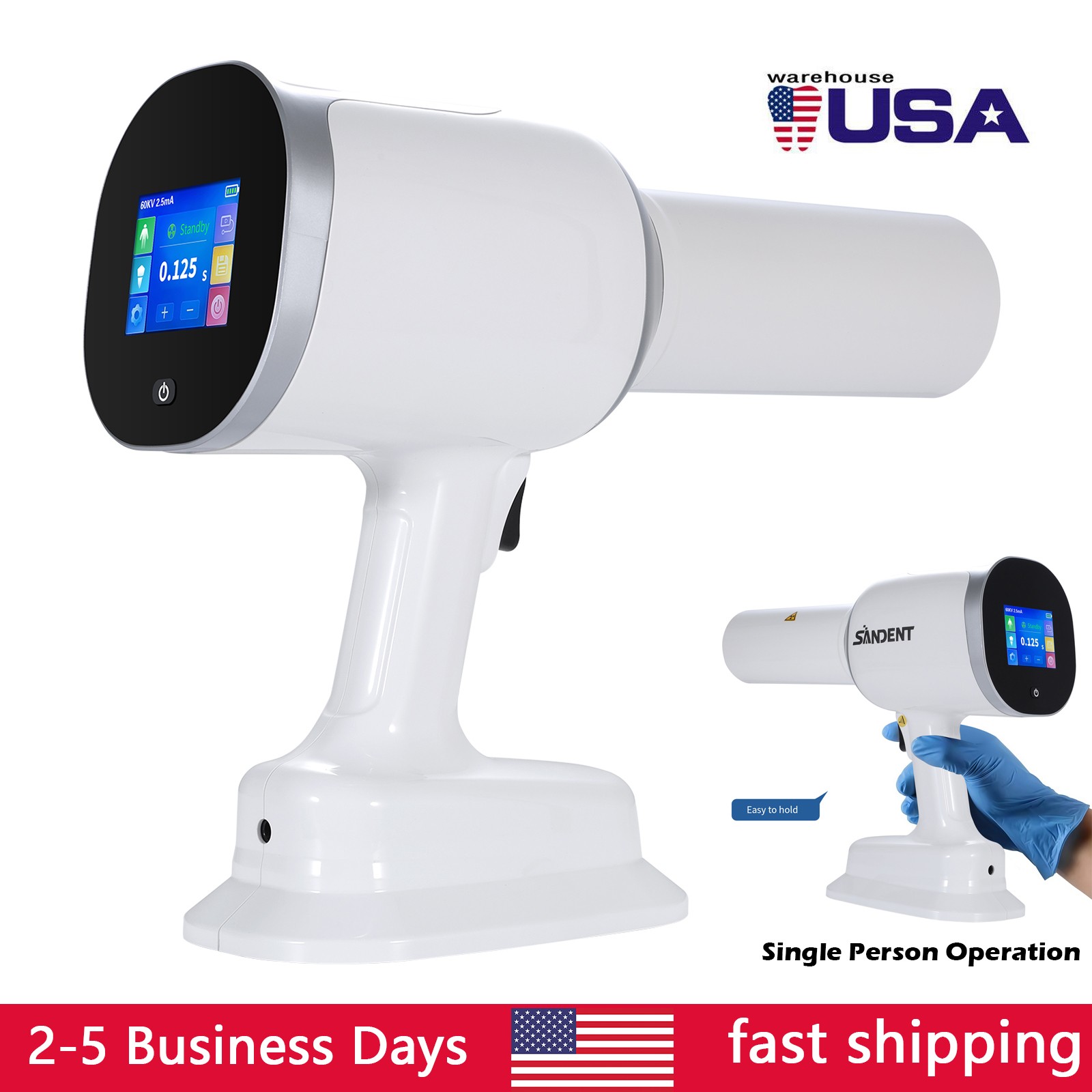 Dental Portable Imaging System X Machine Unit Ray High Frequency + Shield
