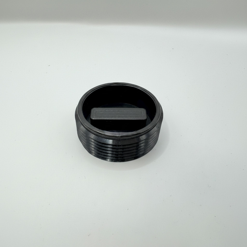ABS Countersunk Cleanout Plug – 1-1/2" 2" 3" 4" – Black