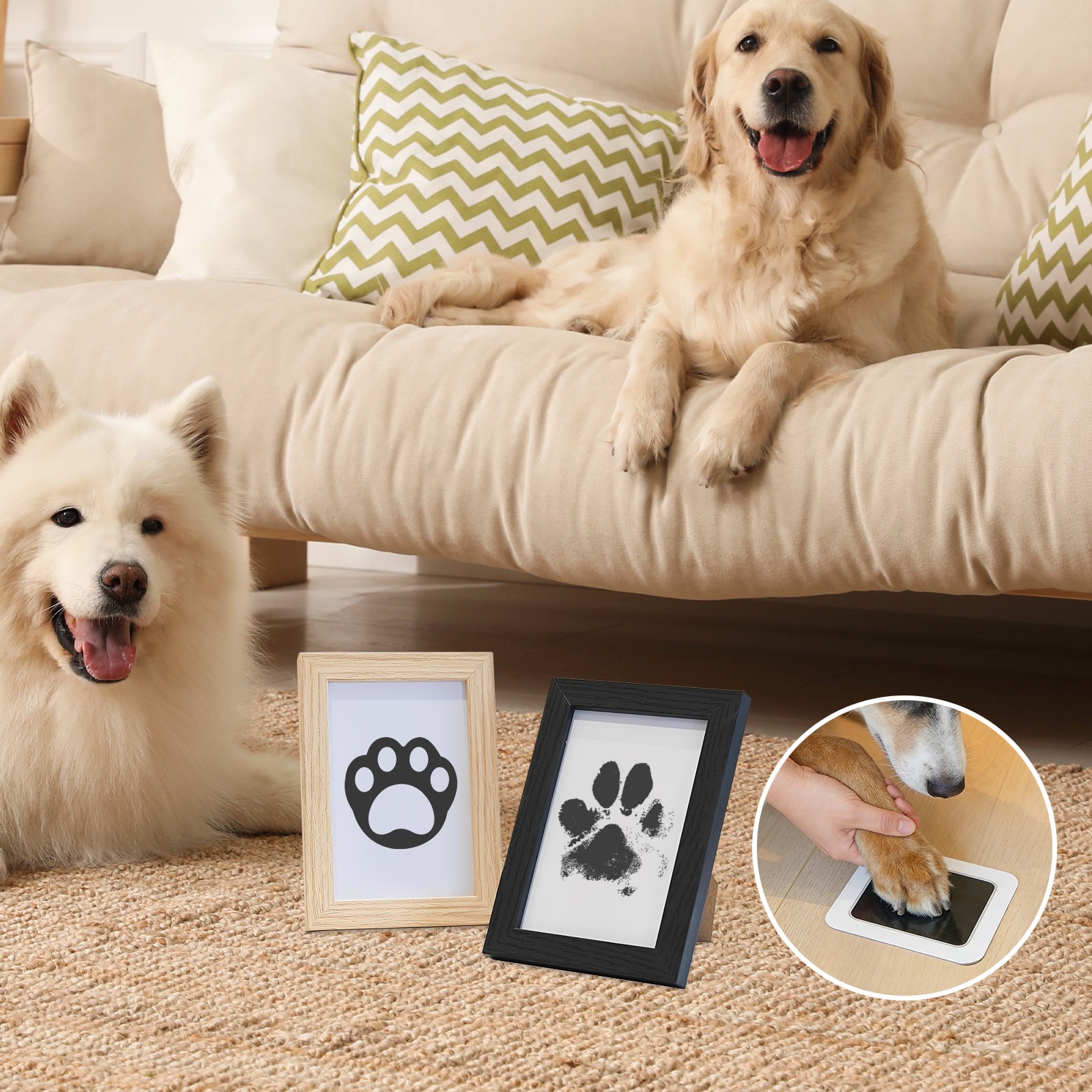 Paw Print Kit, Paw Print Kit Free of Ink, Paw Print Kit for Cats, Dogs