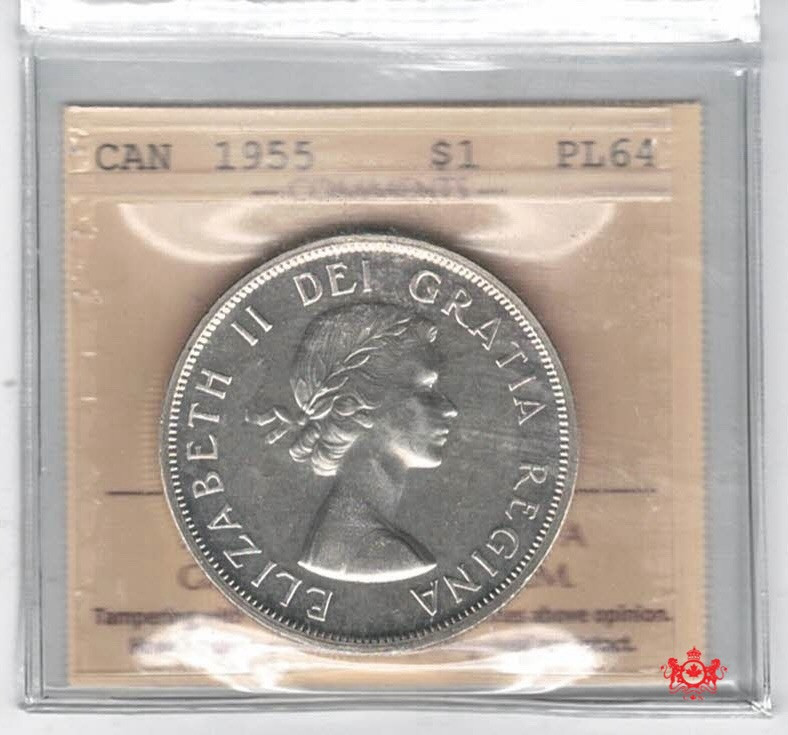 1955 Canada 1 Dollar Arnprior - ICCS PL64 - XEV 512
