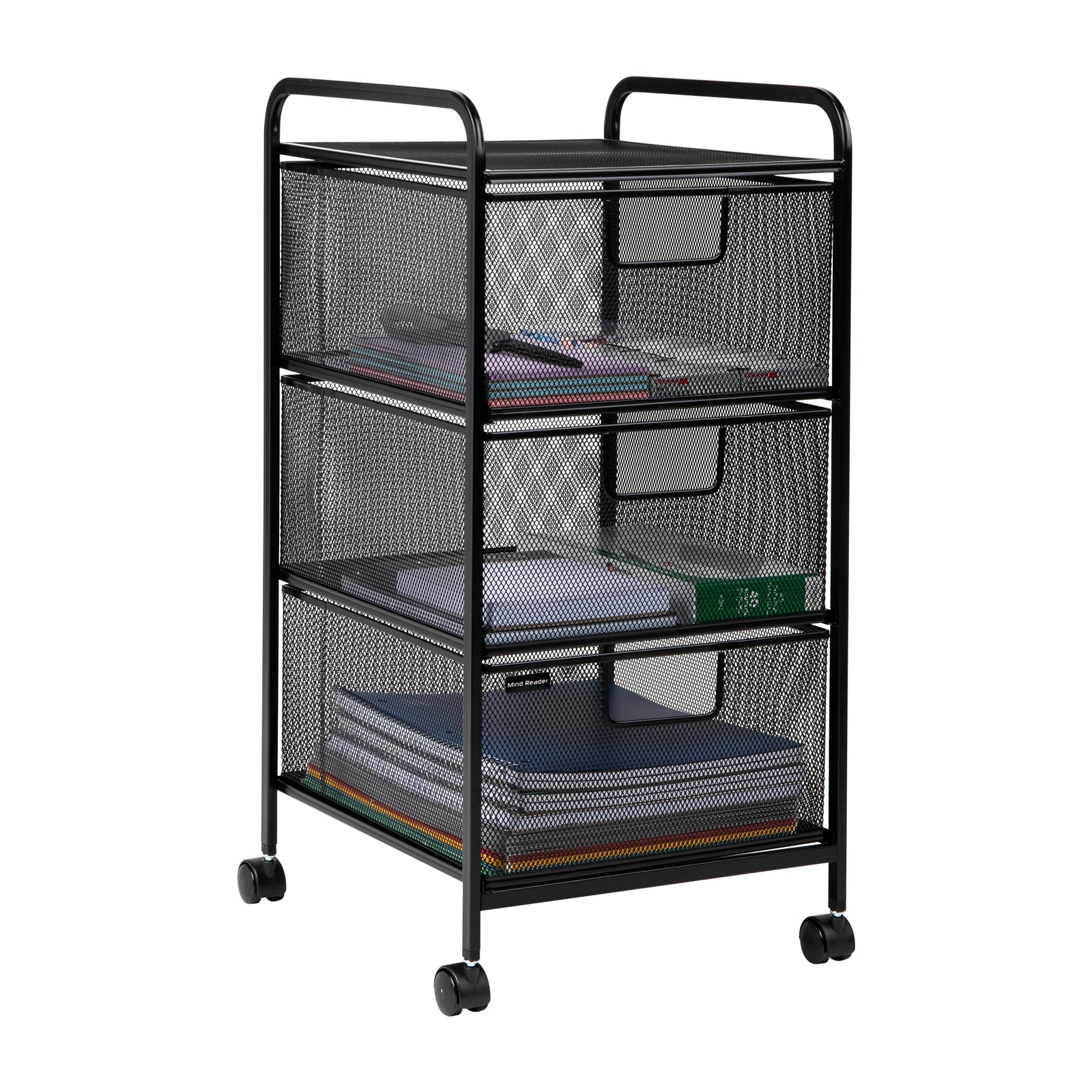 Rolling Storage Cart Removable Drawers Desk And Bathroom Organizer Metal Mesh 12
