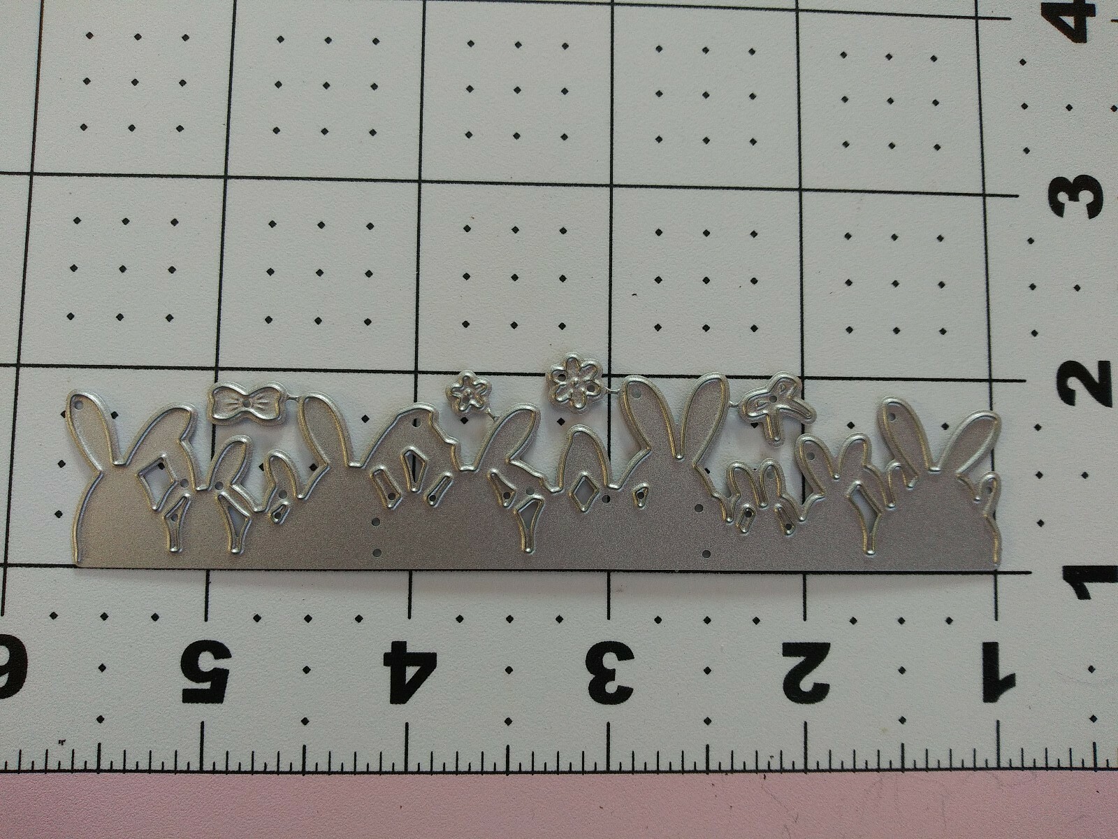 Universal Thin Metal Die Cut Tool Easter Bunny Border ribbon flower chocolate