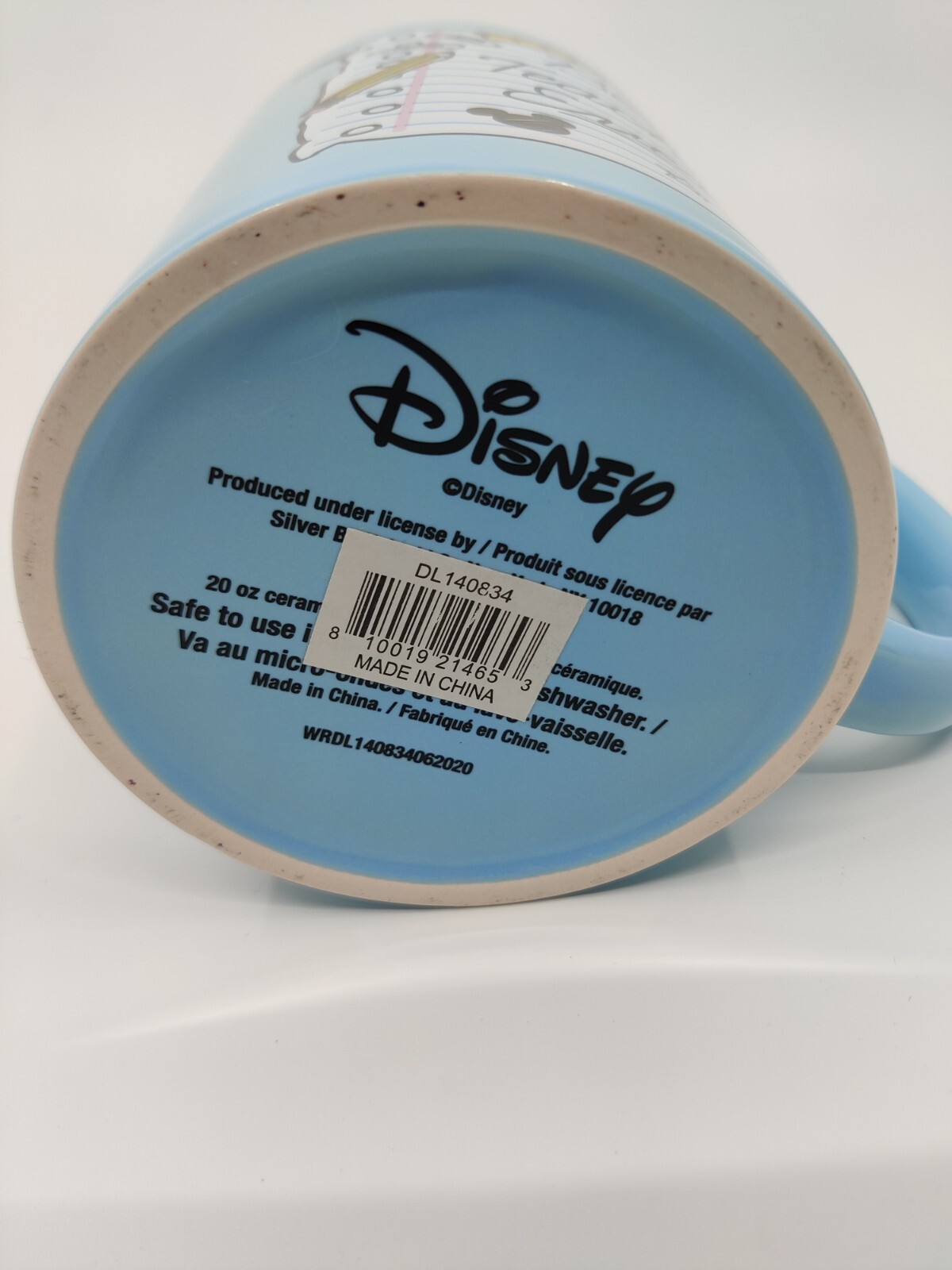 Original Disney Mug - Mickey Mouse Best Teacher Ever 20 oz Blue Ceramic Mug