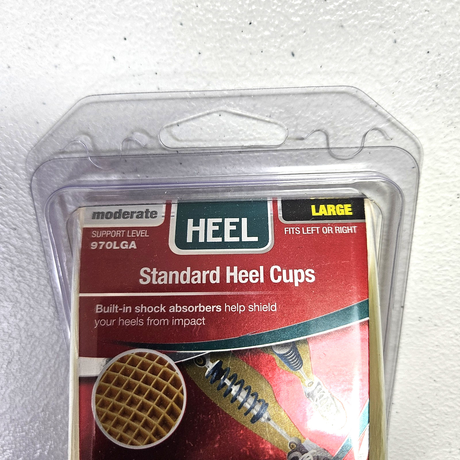 Mueller Pro Heel Cups, Green- Pair- Size Large