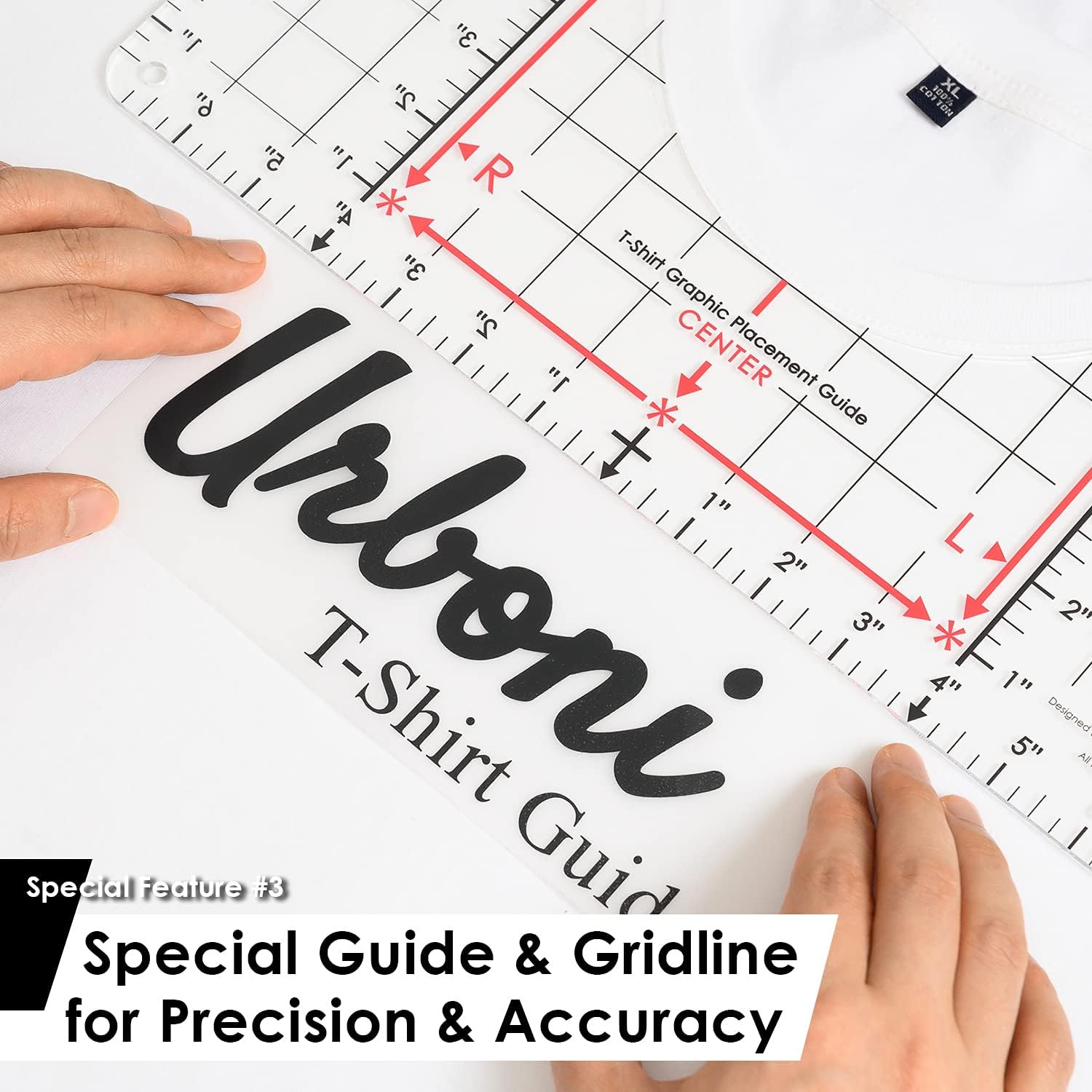 Standard Size - Tshirt Ruler Guide Vinyl Alignment, Shirt Measurement Tool Place