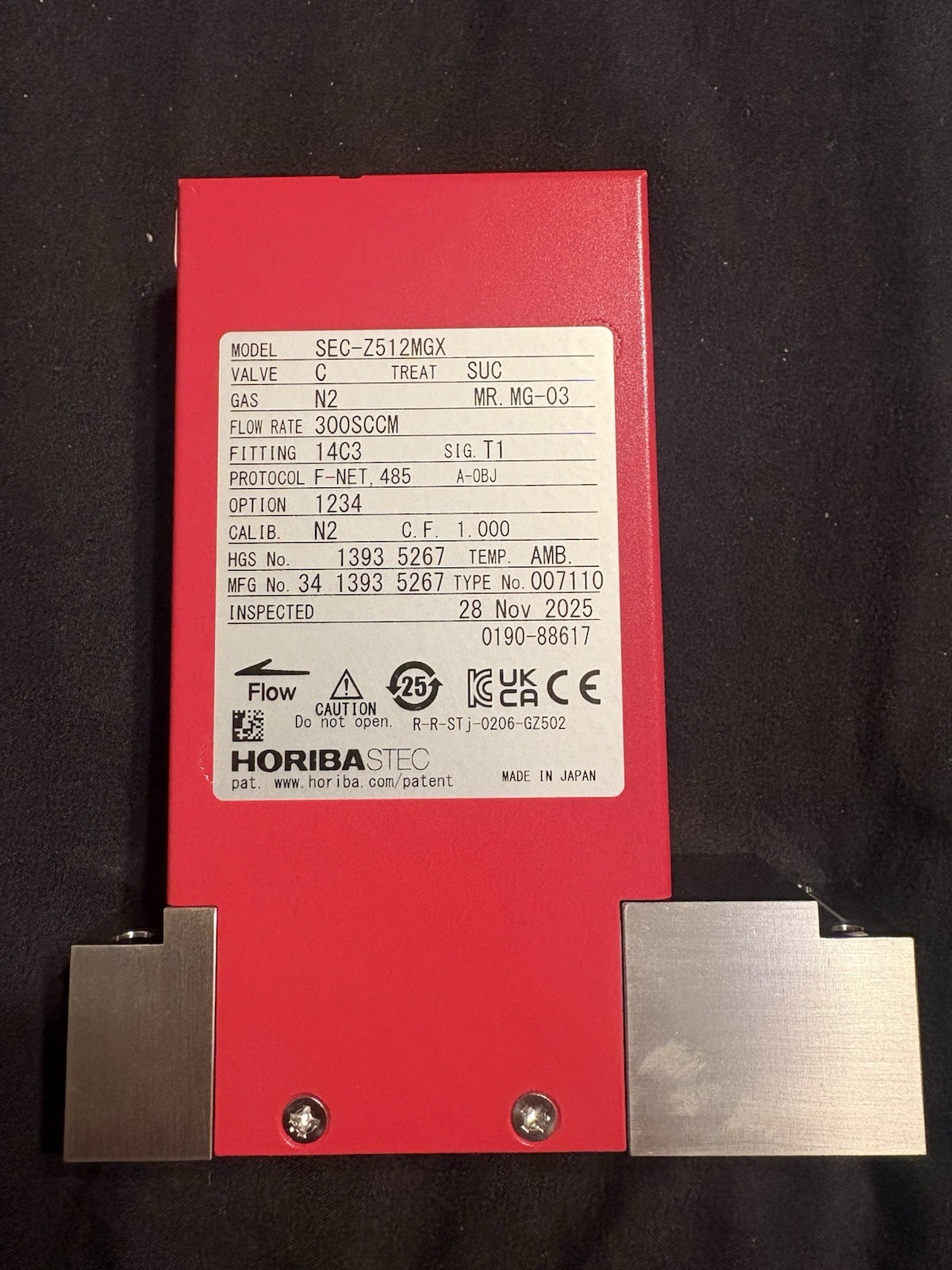 HORIBA SEC-Z514MGX Mass Flow Controller