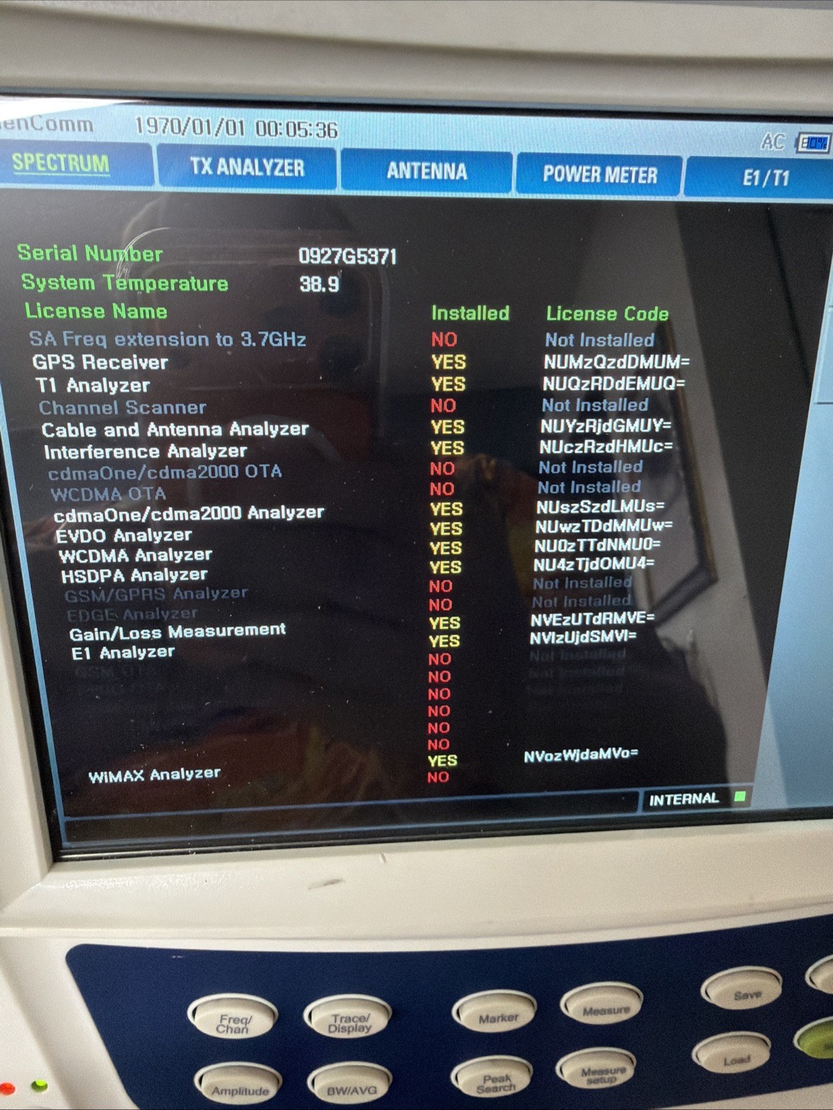 GenComm GC7105A Base Station & Cable Antenna E1 T1 Interference Analyzer WIBRO