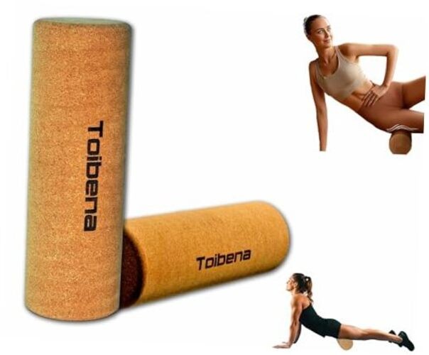 Foam Roller Physical Therapy/Natural Eco-Friendly Cork 12 in x 4 in Cylindrical